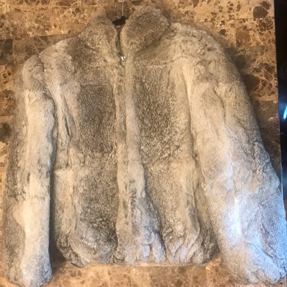 100% Genuine Rabbit Fur Jacket - Picture 6 of 6